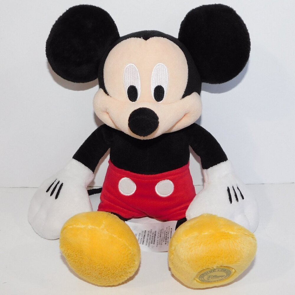 Plush Classic Mickey Mouse Stuffed Authentic Disney Store 14" Toy Doll